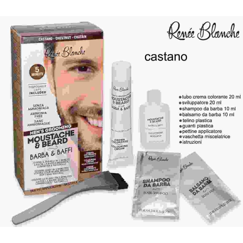 MOUSTACE & BEARD BARBA E BAFFI CASTANO