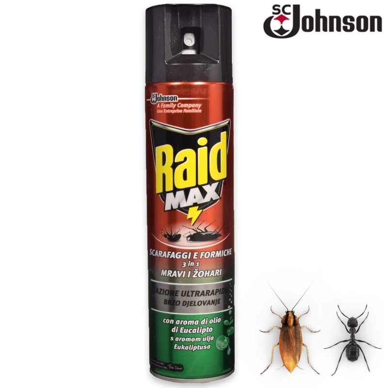RAID SCARAFAGGI & FORMICHE EUCALIPTO 400 ML