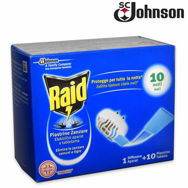 RAID ZANZARE BASE + 10 PIASTRINE