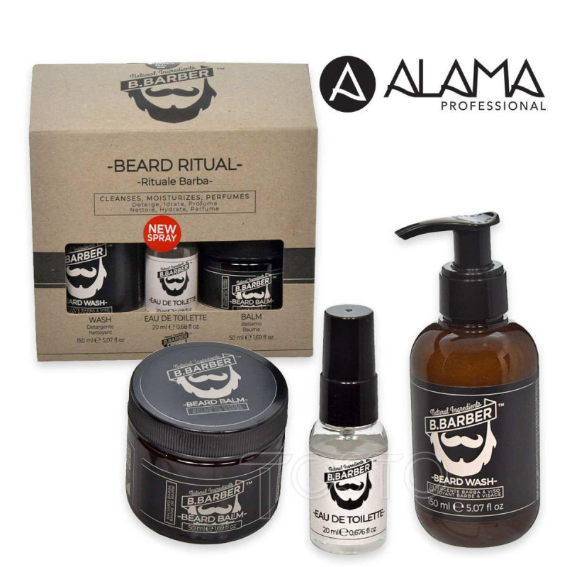B.BARBER KIT RITUALE BARBA DETERGE IDRATA E PROFUMA