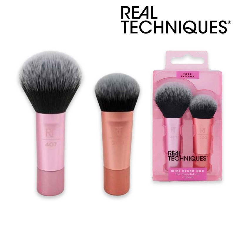 REAL TECHNIQUES MINI BRUSH DUO RT407 + RT200