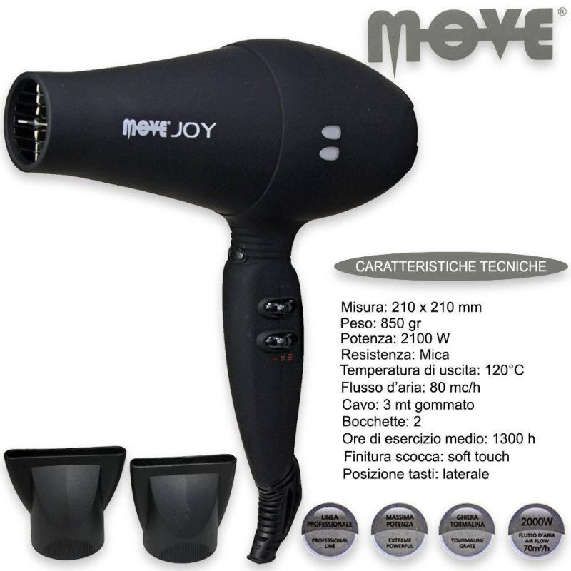 PHON MOVE JOY 2000 WATT SOFT TOUCH BLACK