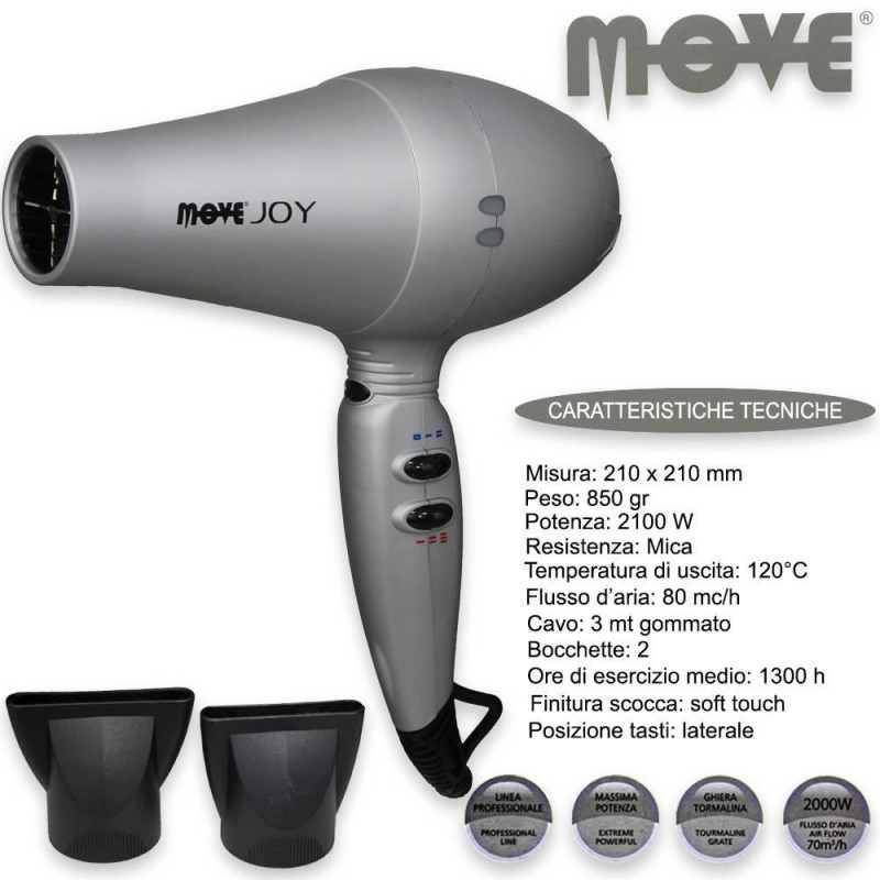 PHON MOVE JOY 2000 WATT SOFT TOUCH SILVER