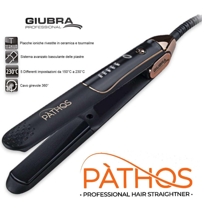 GIUBRA PIASTRA PROFESSIONALE PATHOS NERO