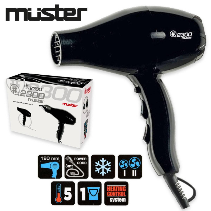 MUSTER PHON COMPATTO "2300 MUSTER" NERO