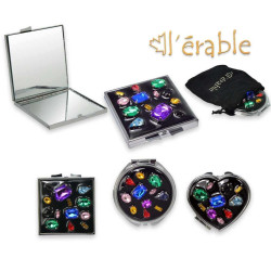 SET SPECCHIETTI METALLO 3 PEZZI FORME VARIE