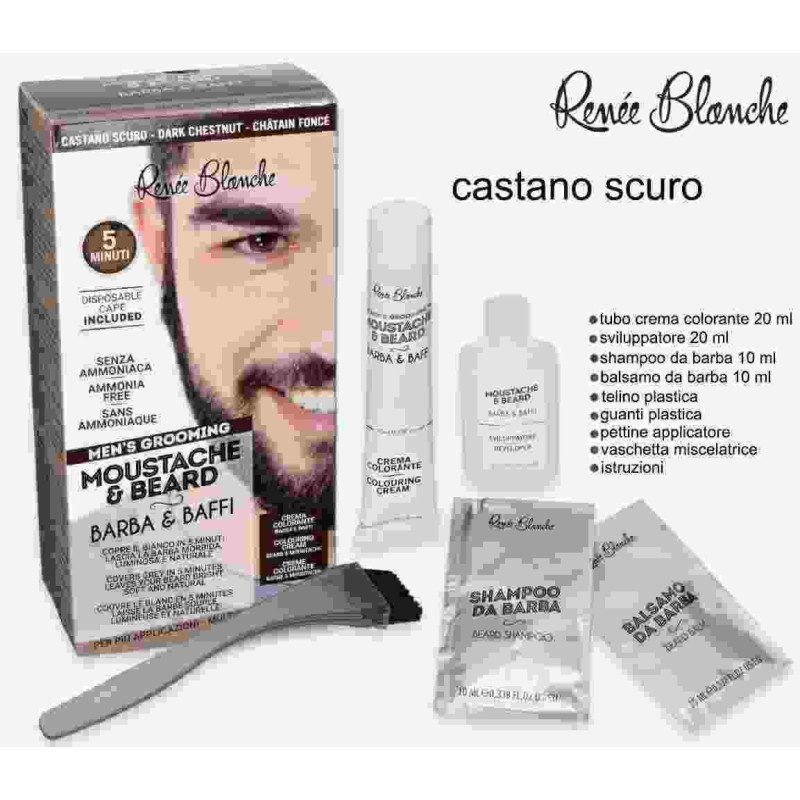 MOUSTACE & BEARD BARBA E BAFFI CASTANO SCURO