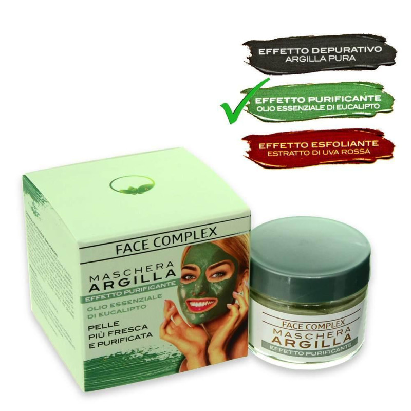 FACE COMPLEX MASCHERA ARGILLA VERDE 50 ML