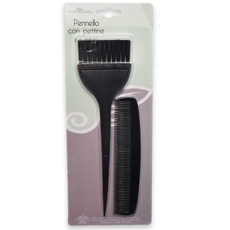 PENNELLO E PETTINE PER TINTA CAPELLI