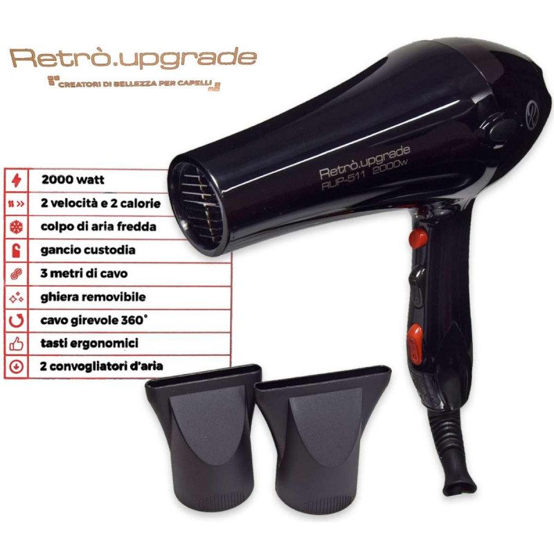 RETRO' UPGRADE PHON RUP-511 BLACK 2000 WATT