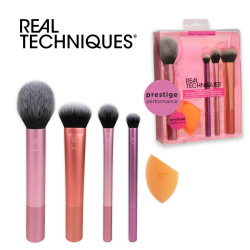 REAL TECHNIQUES EVERIDAY ESSENTIALS SET PENNELLI VISO E SPUGNA