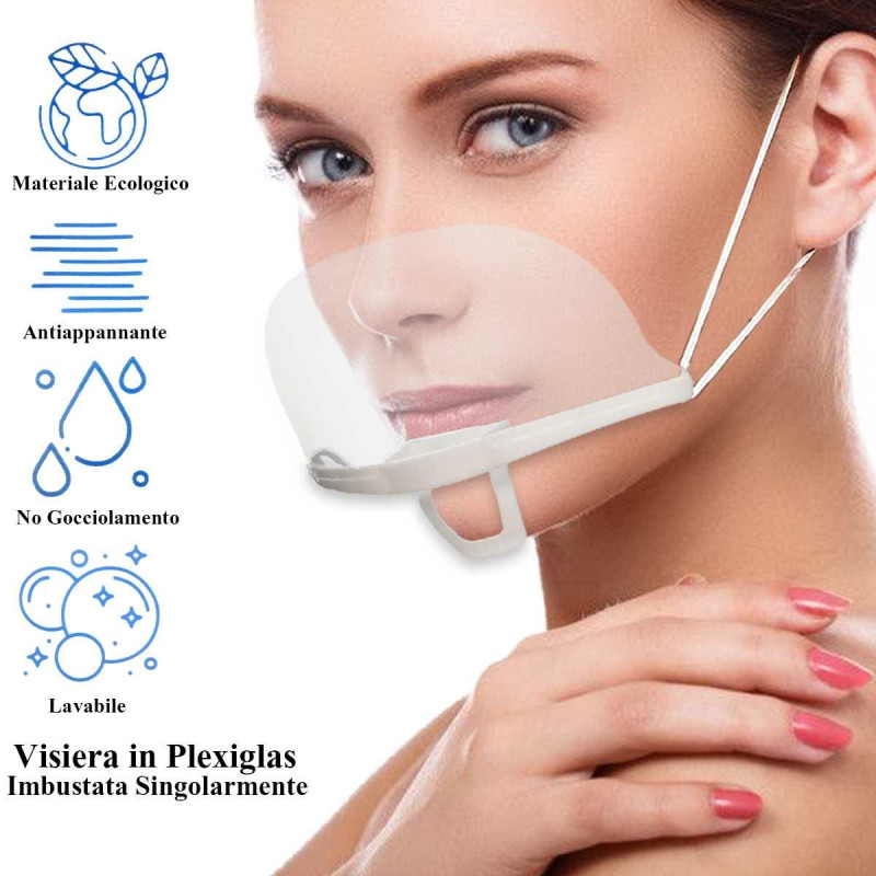 PROTEZIONE VISO TRASPARENTE