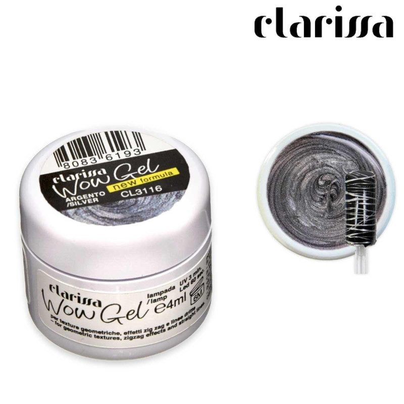 CLARISSA WOW GEL UV/LED ARGENTO 4ML