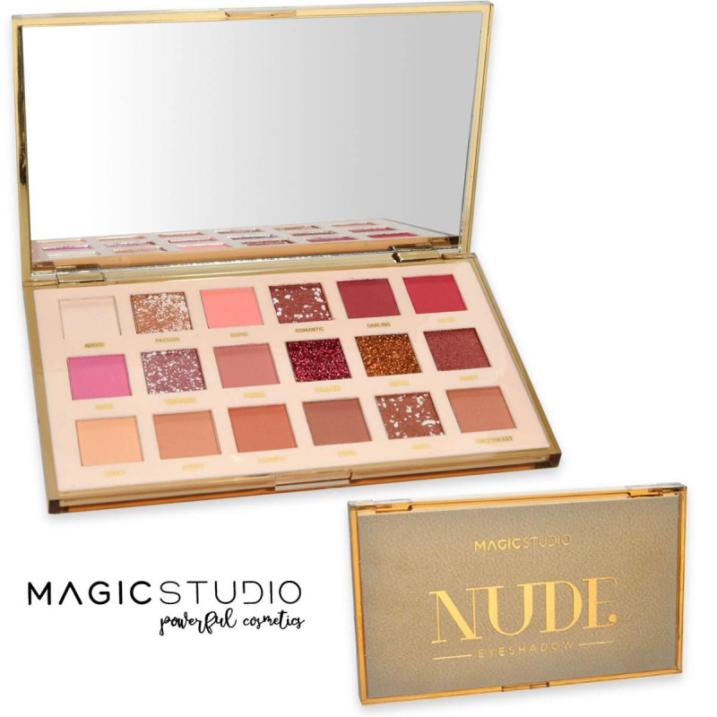 MAGIC STUDIO 18 EYESHADOW PALETTE VERY NUDE