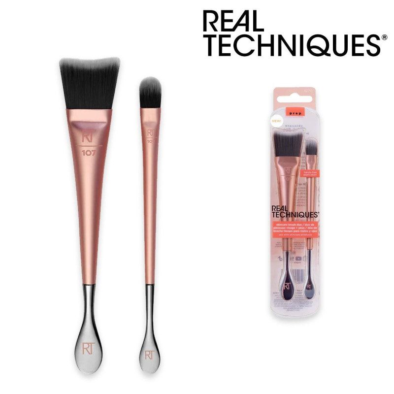 REAL TECHNIQUES SKINCARE BRUSH DUO - 2 PENNELLI