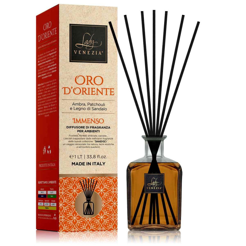 DIFFUSORE AMBIENTE IMMENSO 1 LITRO - ORO D' ORIENTE