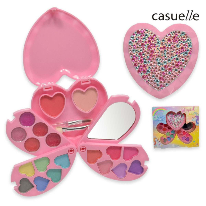 PINK HEARTSHAPED MAKE-UP COMPACT