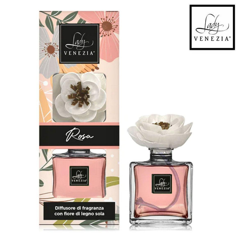 PROFUMATORE AMBIENTE CUBO FIORE 100 ML - ROSA