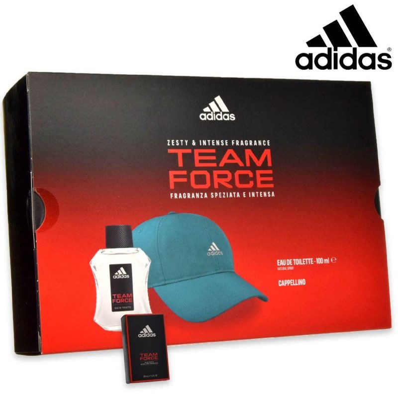 ADIDAS TEAM FORCE EDT 100ML + CAPPELLO BASEBALL