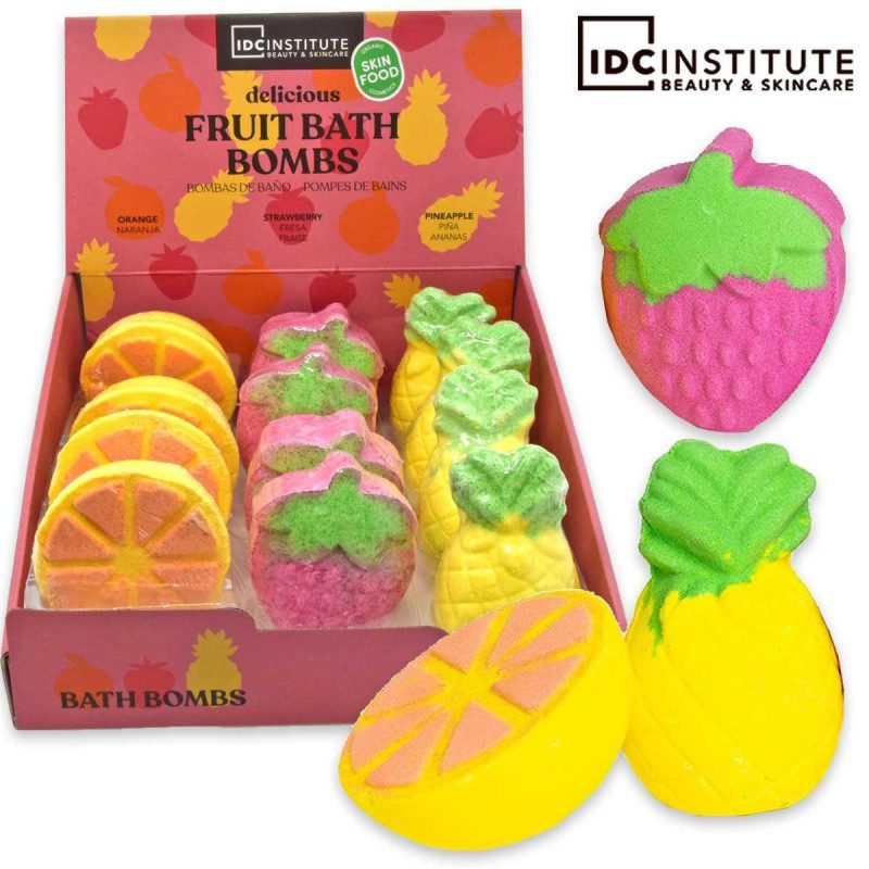 IDC INSTITUTE FRUIT BATH BOMBS 200-250 CA.