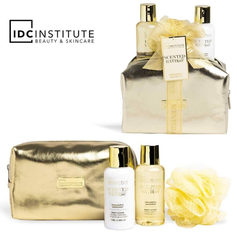 IDC INSTITUTE SCENTED BATH GOLD MINI BATH SET