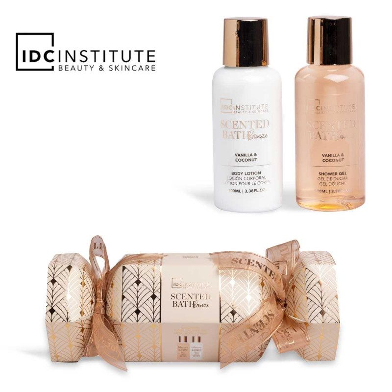 IDC INSTITUTE SCENTED BATH BRONZE CANDY 2PCS SET