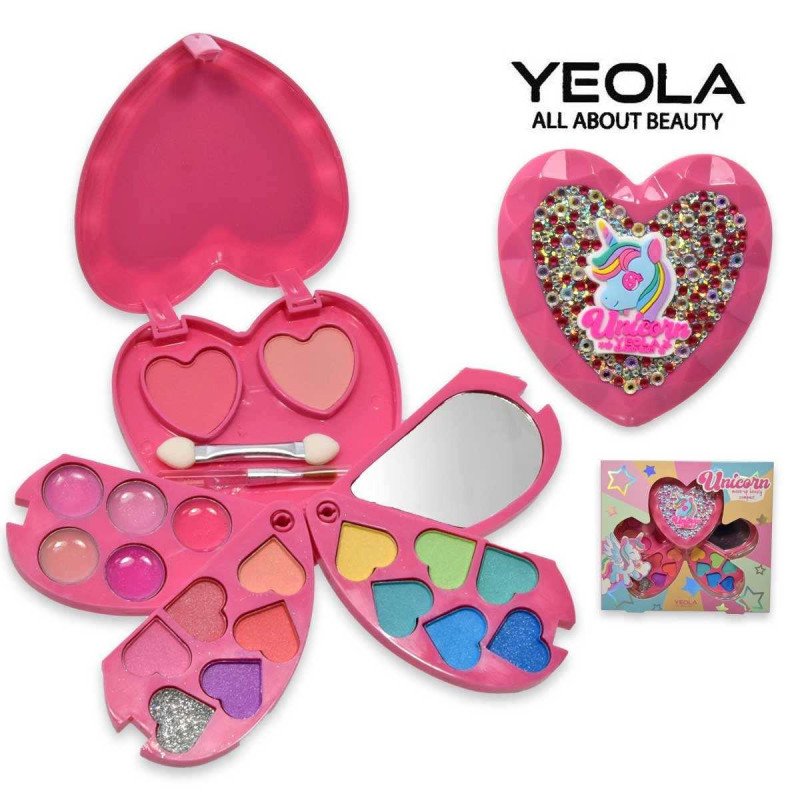 UT PINK HEARTSHAPED MAKE-UP COMPACT