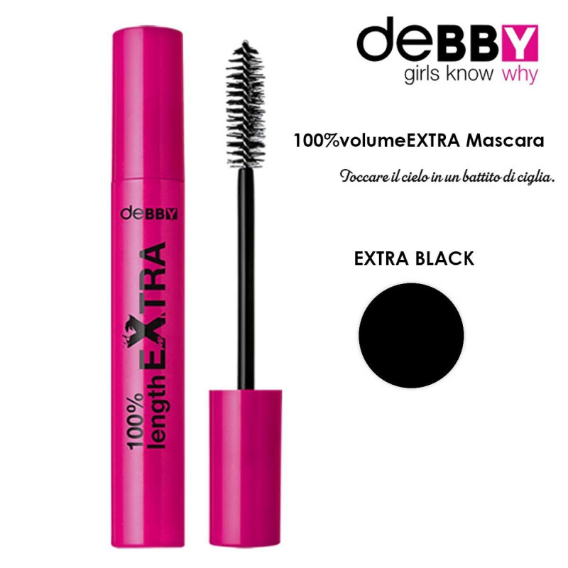 DEBBY 100%VOLUME EXTRA MASCARA NERO