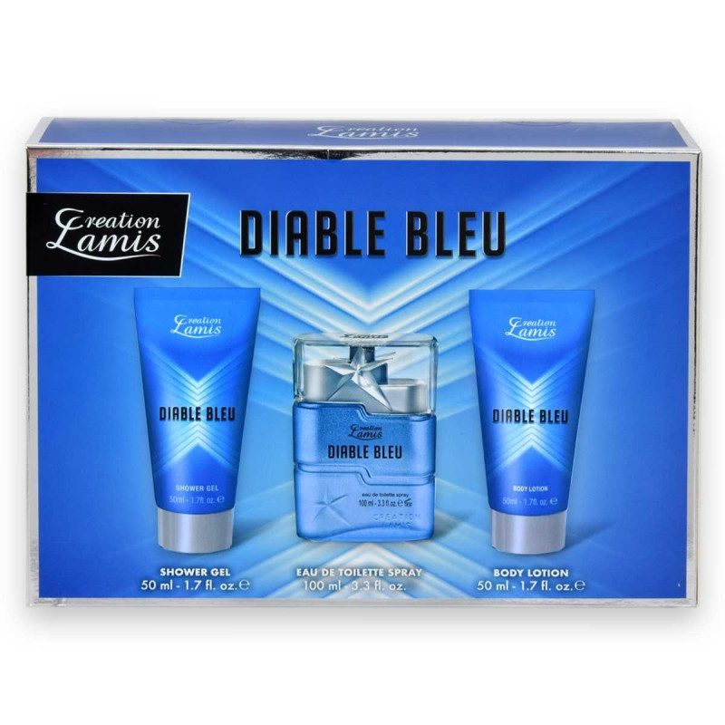 CREATION LAMIS COFFRET DIABLE BLUE UOMO 3 PEZZI