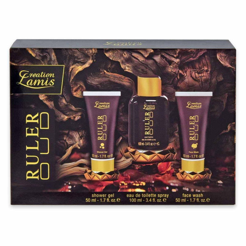 CREATION LAMIS COFFRET RULER OUD 3 PEZZI