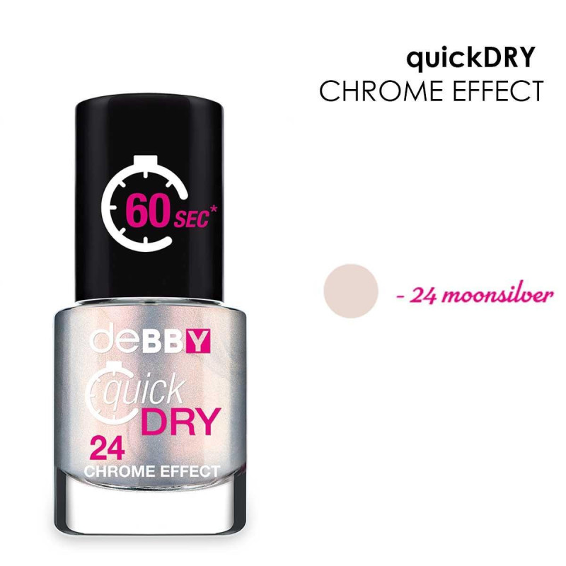 DEBBY SMALTO QUICK DRY CHROME 24 MOONSILVER