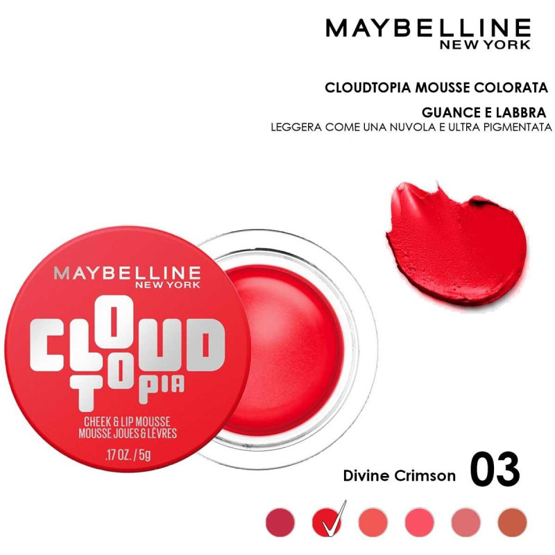 MAYBELLINE CLOUDTOPIA BLUSH PER GUANCE E LABBRA 03